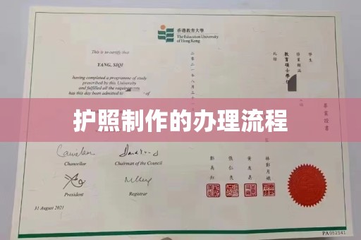 汶上护照制作的办理流程
