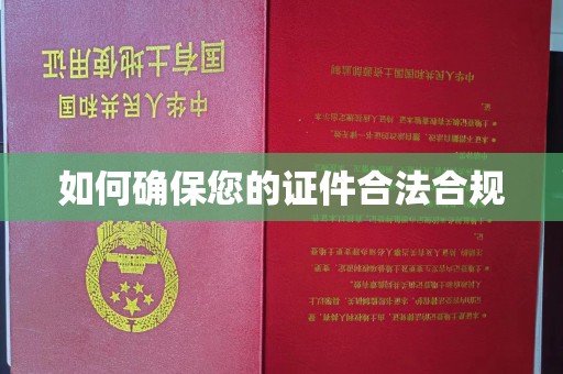 汶上如何确保您的证件合法合规