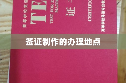 汶上签证制作的办理地点