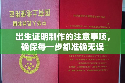 汶上出生证明制作的注意事项，确保每一步都准确无误