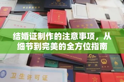 汶上结婚证制作的注意事项，从细节到完美的全方位指南